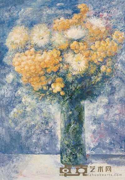 佚名 瓶花 95×69cm